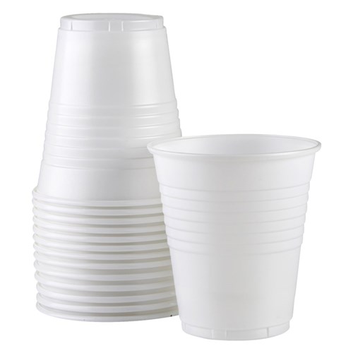 Plastic Drinking Cups - 7.3 x 4.3cm - 185ml, 1000-Pack