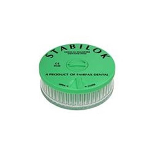 Stabilok Pin - Green - Medium, 100-Pack with 5 Stainless Steel Drills