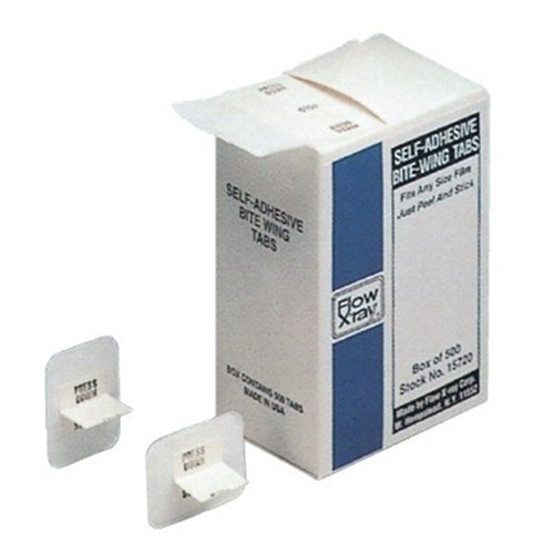 Flow X-Ray Bite Wing Tabs Adhesive, 500-Pack