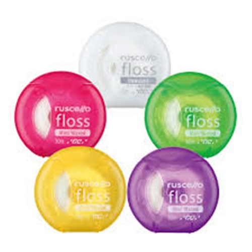GC Ruscello Floss - Unwaxed - White - 30m, 1-Pack