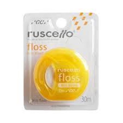 GC Ruscello Floss - Waxed - Mint - Yellow - 30m, 1-Pack