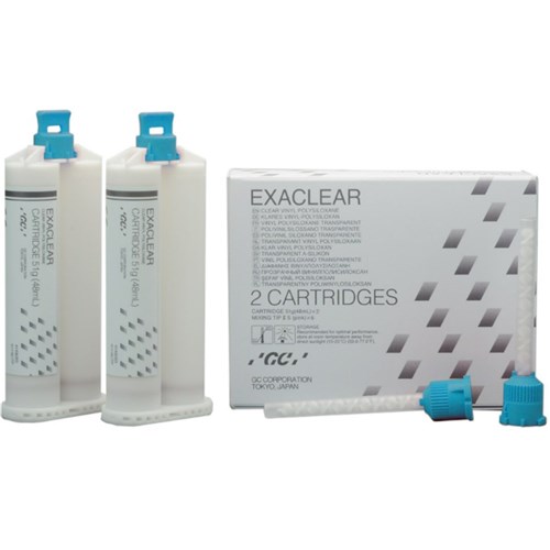 GC EXACLEAR - 2 x 48ml Cartridges and 6 Mixing Tips