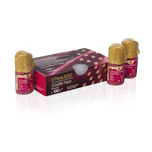 GC G-PREMIO Bond - One-Component Light-Cured Universal Adhesive - 5ml Bottle, 3-Pack