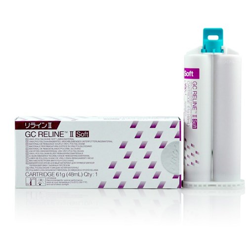 GC RELINE II Soft - Silicone-Based Relining Material - Refill - 48ml Cartridge