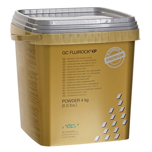 GC FUJI ROCK - Type 4 Dental Die Stone - Premier Titanium Grey - 4kg Pail