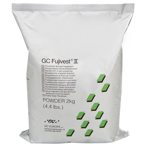 GC FUJIVEST II - Carbon-Free Phosphate-Bonded Investment - 2kg Bag Powder