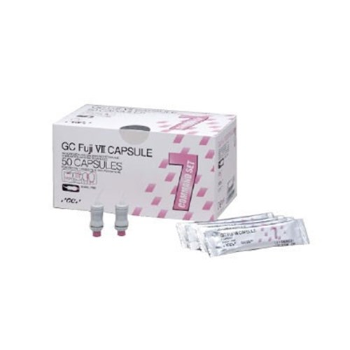 GC FUJI 7 Capsule - Glass Ionomer Sealant & Surface Protectant - White, 50-Pack