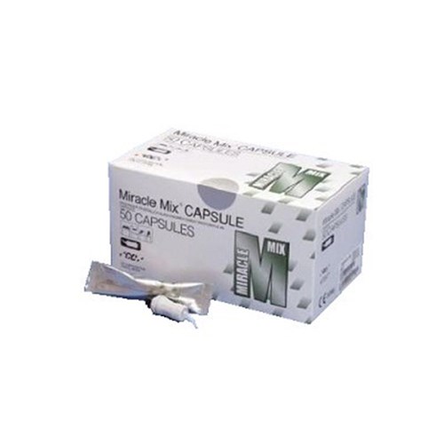 GC MIRACLE MIX Capsules - GI Silver Cement, 50-Pack