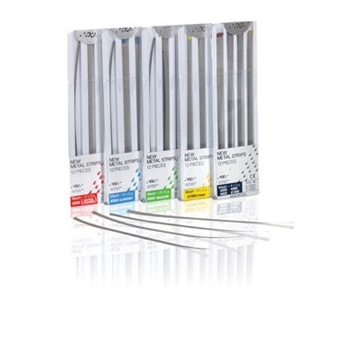 GC Metal Strip - #1000 Fine - Yellow - Narrow 2.6mm, 12-Pack