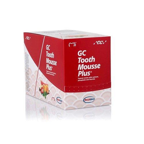 GC TOOTH MOUSSE PLUS - Assorted - Strawberry, Mint, Vanilla - 40g Tubes, 10-Pack