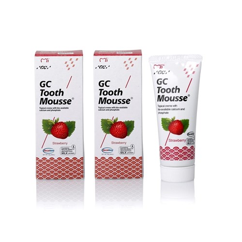GC TOOTH MOUSSE - Strawberry - 40g Tubes, 10-Pack