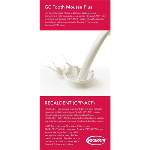 GC TOOTH MOUSSE PLUS - Patient PLUS - Information Brochure, 25-Pack
