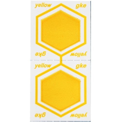 GKE Clean-Record Cleaning Process Monitoring Indicators - Yellow, 320-Pack