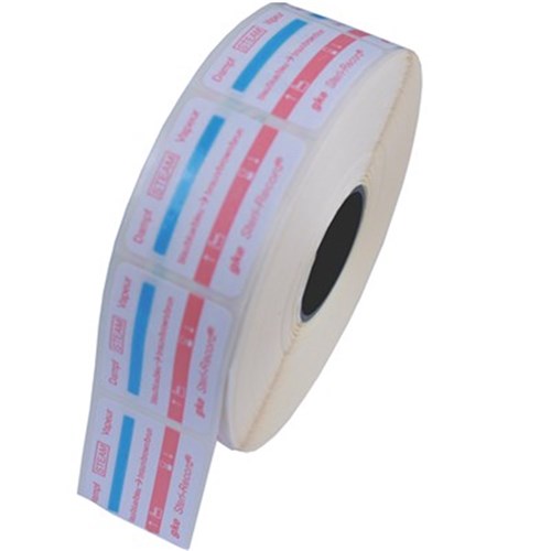 GKE Self Adhesive Label with Process Indicator - Red, 750-Pack