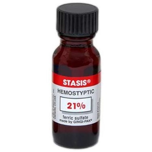 STASIS Solution - 21% Ferric Sulphate Hemostyptic - 15ml Bottle