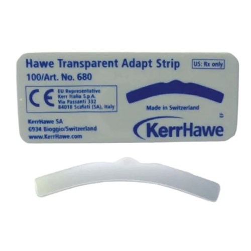 Hawe Adapt Transparent Strips - 0.075mm Thin, 100-Pack