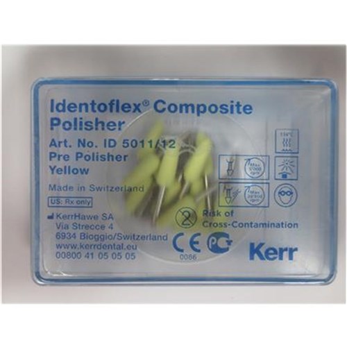 Kerr Hawe Identoflex Composite PrePolishers - Yellow, 12-Pack