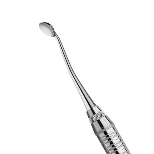 HuFriedyGroup Euwe Bone Scoop Plugger - #6 Short Satin Steel Handle