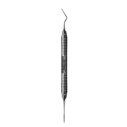HuFriedyGroup Periodontal File - Buck - #11/12 Straight - #6 Satin Steel Handle