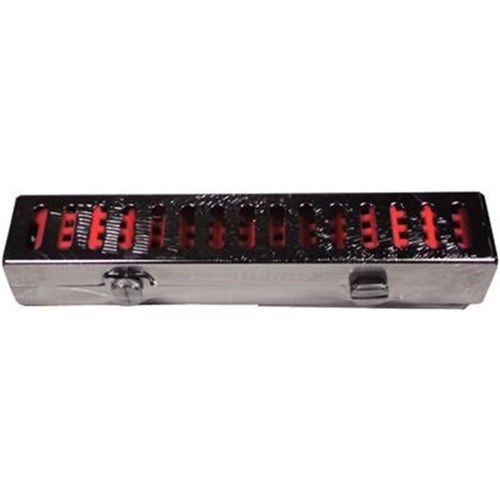 HuFriedyGroup IMS Cassette Signature Ultrasonic - Holds 2 Ultrasonic Inserts or 1 Handpiece - Red