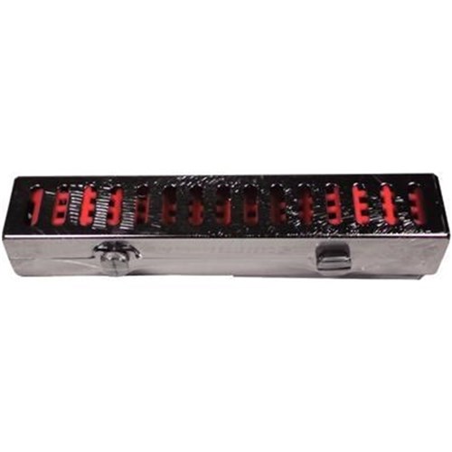 HuFriedyGroup IMS Cassette Signature Ultrasonic - Holds 2 Ultrasonic Inserts or 1 Handpiece - Red
