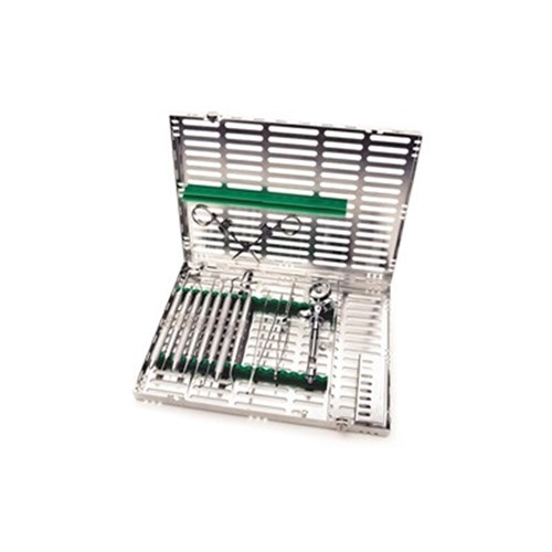 HuFriedyGroup IMS Signature Series Cassette - 16 Instruments - Green