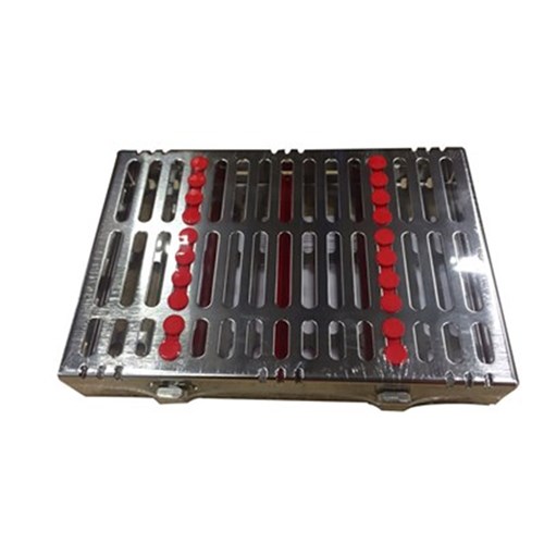HuFriedyGroup IMS Signature Series Cassette - 10 Instruments - Red