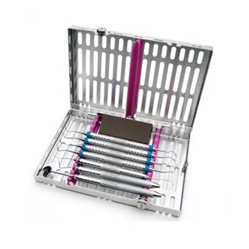 HuFriedyGroup IMS Signature Series Cassette - 10 Instruments - Purple
