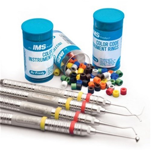 HuFriedyGroup IMS ID Instrument Rings - Assorted Colours - Large, 90-Pack