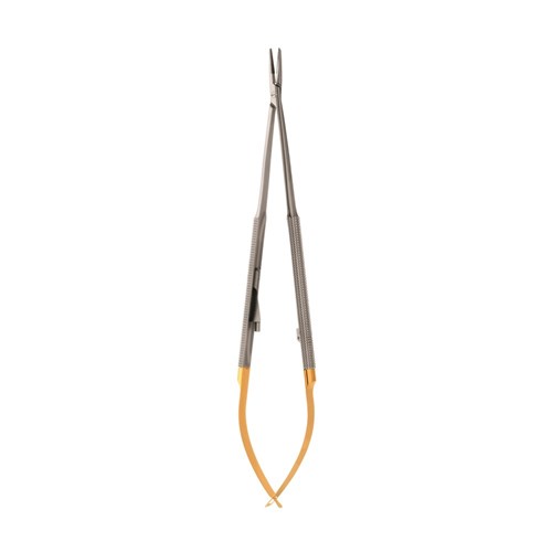 HuFriedyGroup Needle Holder - Cortellini Micro Castro - #5024 Straight - Round Handle