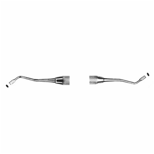 HuFriedyGroup Plugger - Black - #1/2 - Serrated - Double Ended - #41 Round Handle