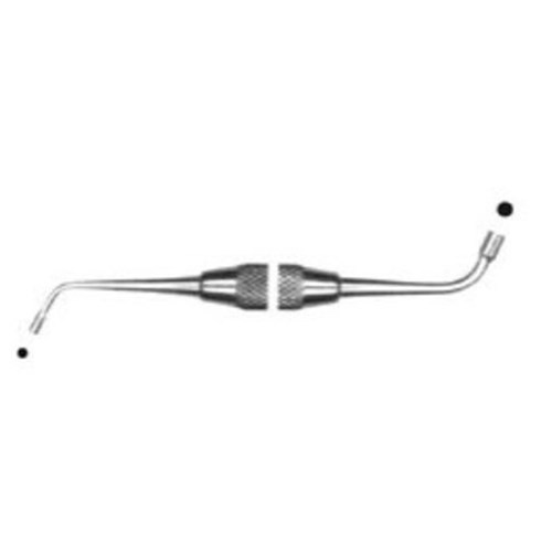 HuFriedyGroup English Pattern Plugger - #154 Serrated - Double Ended - #41 Round Handle