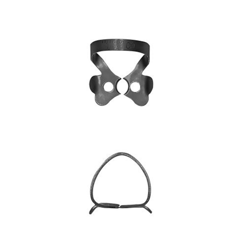 HuFriedyGroup Black Line Rubber Dam Clamp - Anterior - #00