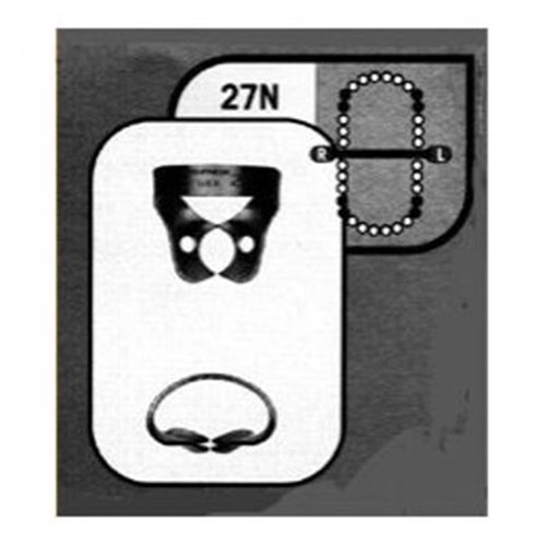 HuFriedyGroup Satin Steel Rubber Dam Clamp - #27N - Premolars