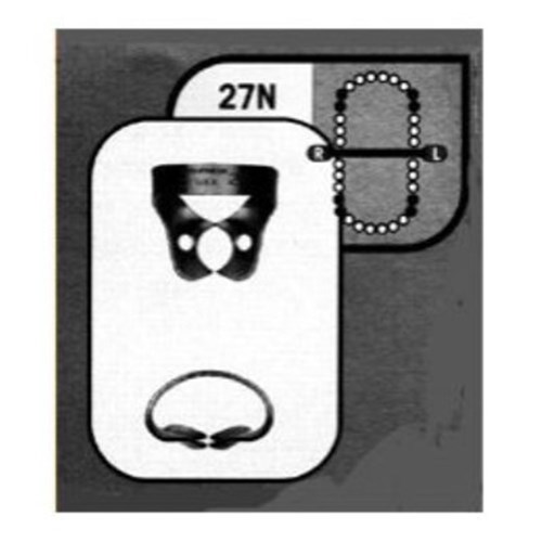 HuFriedyGroup Satin Steel Rubber Dam Clamp - #27N - Premolars