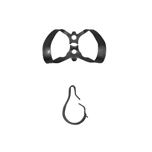 HuFriedyGroup Black Line Rubber Dam Clamp - Anterior - #9