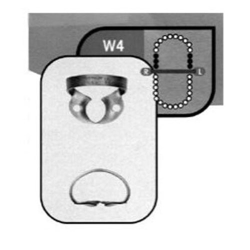 HuFriedyGroup Satin Steel Rubber Dam Clamp - #W4 - Small Upper Molars