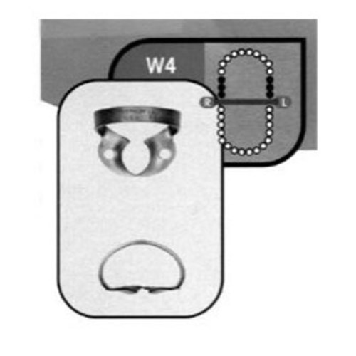 HuFriedyGroup Satin Steel Rubber Dam Clamp - #W4 - Small Upper Molars