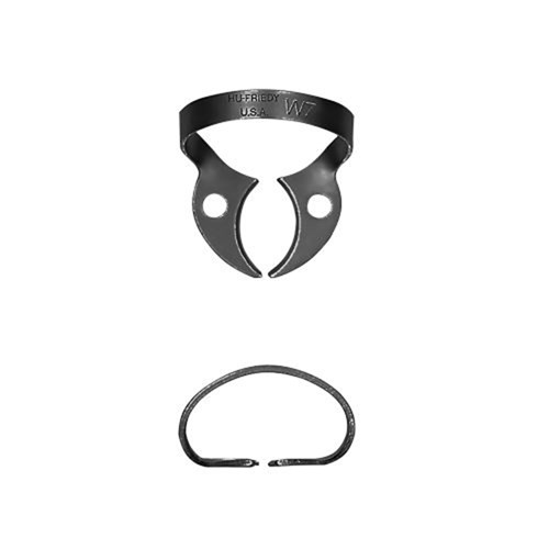 HuFriedyGroup Black Line Rubber Dam Clamp - Lower Molars - #W7