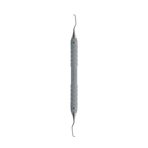 HuFriedyGroup Mini 5 Gracey Scaler - #1/2 - Double Ended - #C8 Resin 8 Colour Everedge Handle -Grey