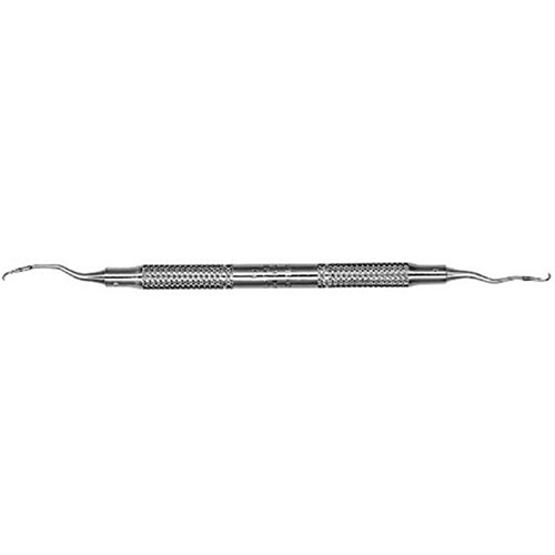 HuFriedyGroup Cuvette Vision - #11/12 - Double Ended - #6 Satin Steel Handle