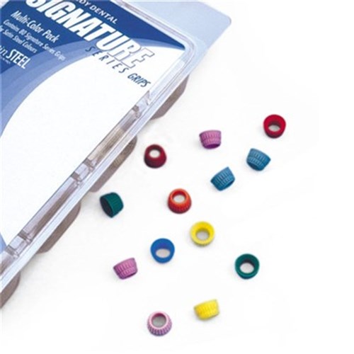 HuFriedyGroup IMS Signature Series Grips - #7, #8, #9 Handles - Blue, 16-Pack