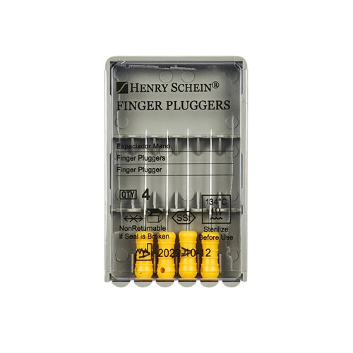 Finger Plugger HENRY SCHEIN 21mm Yellow Pack of 4