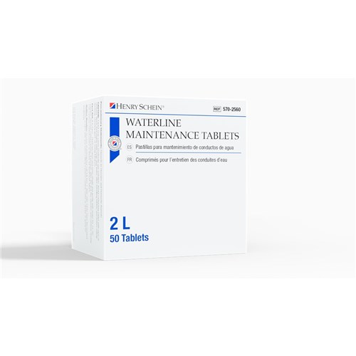 Henry Schein Waterline Maintenance - Suitable for 2L bottle, 50-Pack