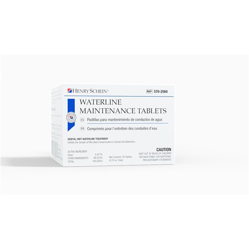 Henry Schein Waterline Maintenance - Suitable for 2L bottle, 50-Pack