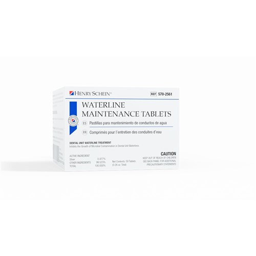Henry Schein Waterline Maintenance - Suitable for 750ml bottle, 50-Pack