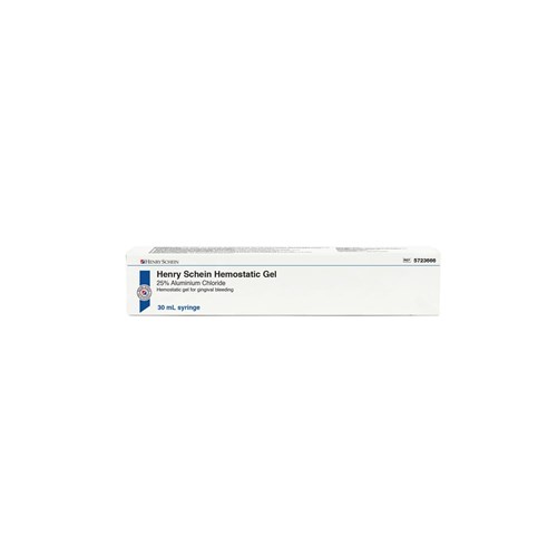 Henry Schein Haemostatic Gel - 25% Aluminium Chloride - 30ml Syringe, 1-Pack with 10 Tips