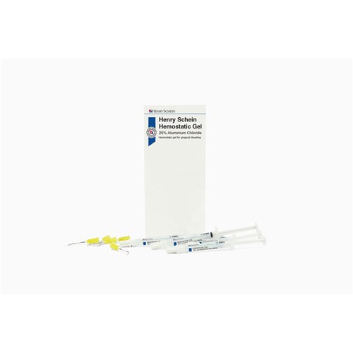 Henry Schein Haemostatic Gel - 25% Aluminium Chloride - 1.2ml Syringe, 10-Pack with 20 Tips