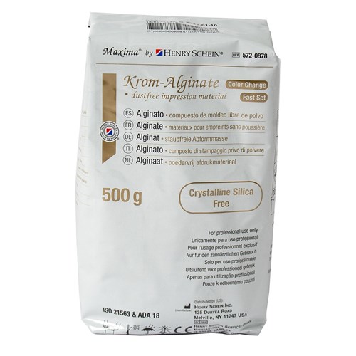 Henry Schein Maxima Krom Alginate Plus - Colour Change - 500g