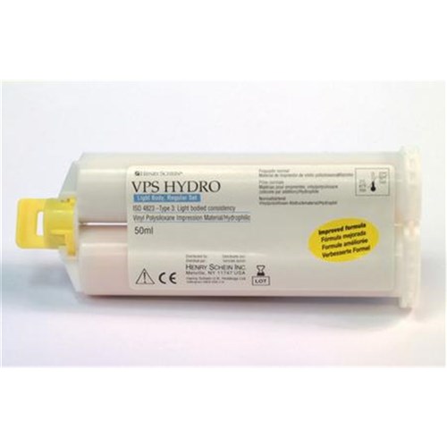 Henry Schein VPS Hydro - Light Body Wash - Regular Set, 2-Pack (50ml Cartridges and 6 Mixing Tips)